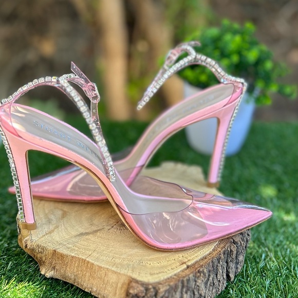 Stuart Weitzman
Glam 100 Strap Pumps Color: Pink/Clear size 9 new - Picture 6 of 16